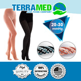Extra Firm Opaque Graduated Compression Pantyhose, Support Hose Surgical Stockings - 20-30mmHg - Terramed.info