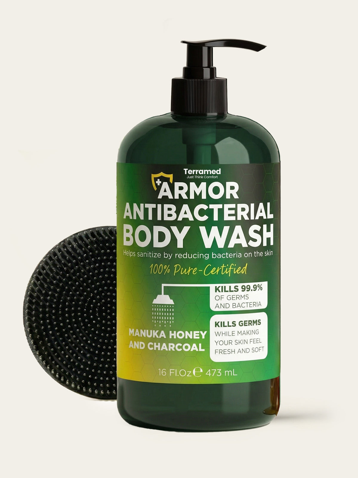 Antibacterial Body Wash + Scrubber