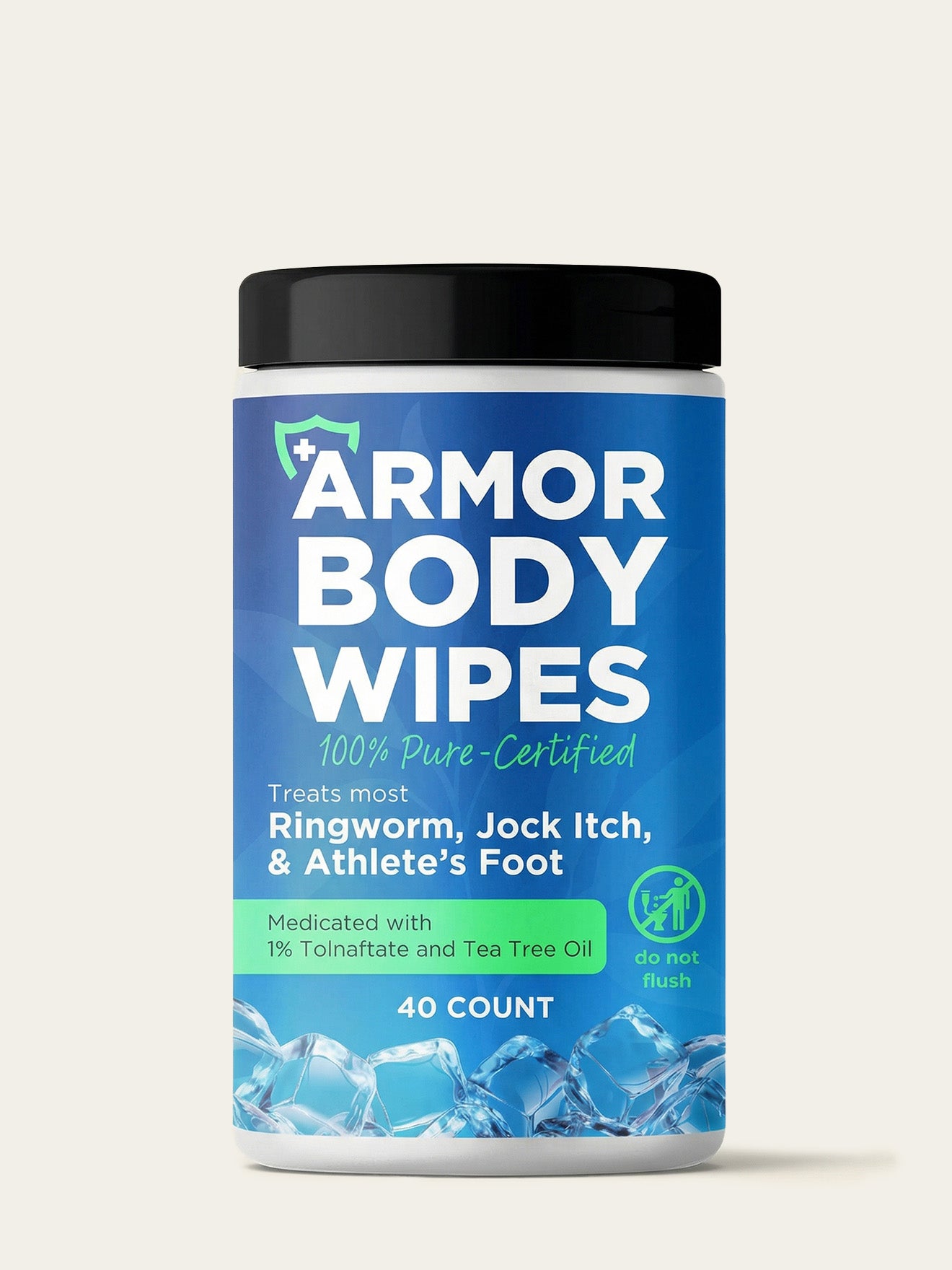 Cooling Antifungal Body Wipes - 2 Pack