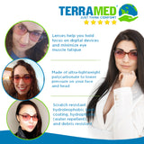 Terramed Audrey Unisex Glasses for Migraine Relief and Light Sensitivity Relief - Terramed.info