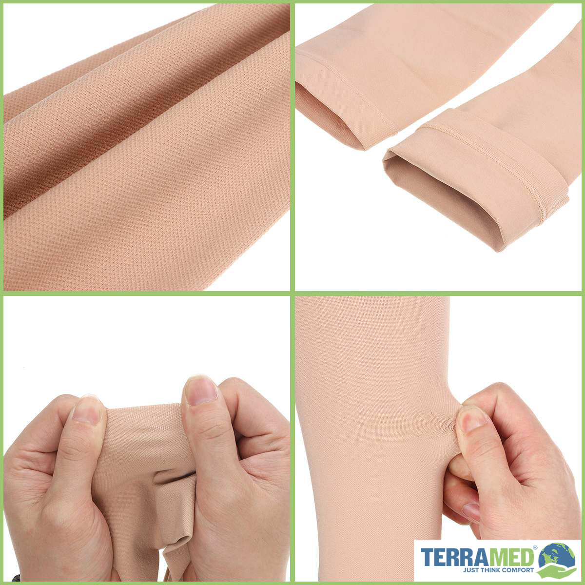 Terramed Advanced - Leggings de compresión graduados para mujer, 20-30  mmHg, mallas de microfibra sin pies