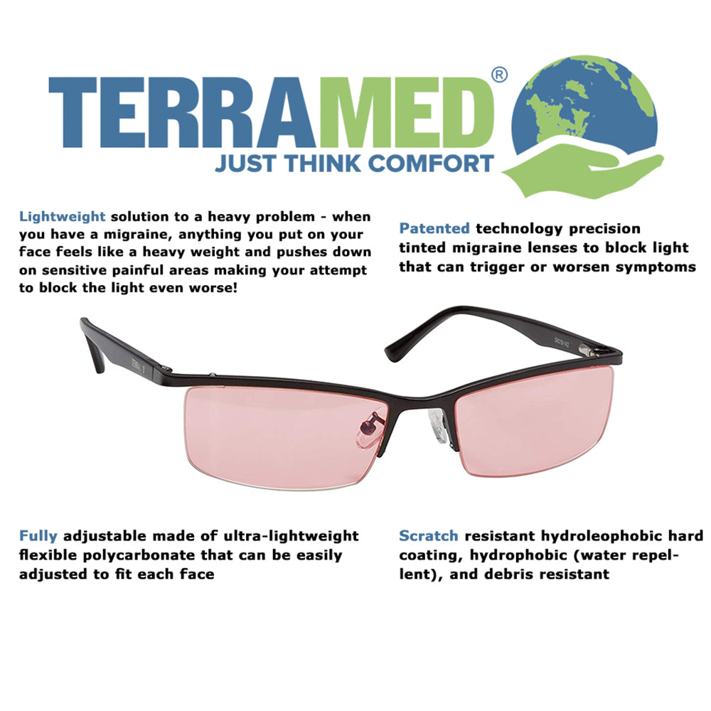 Terramed Eagle Unisex Migraine Glasses for Migraine Relief and Light Sensitivity Relief - Terramed.info